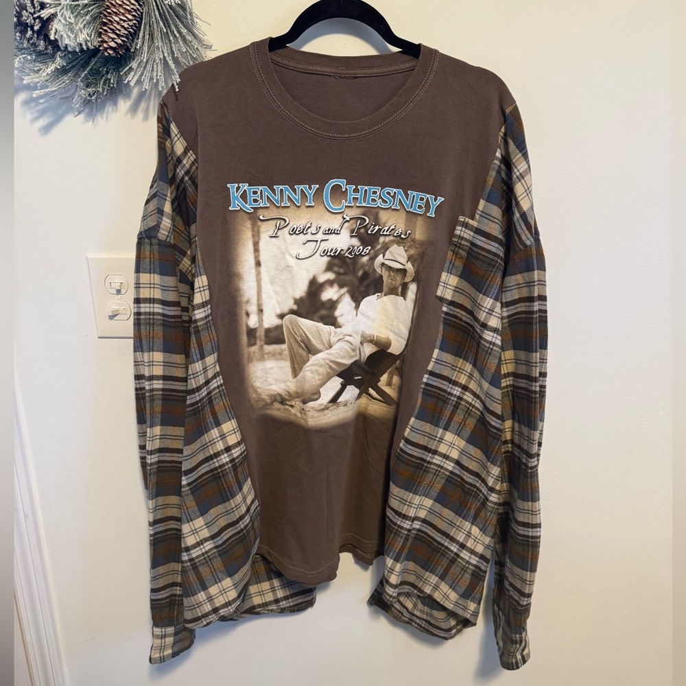 Custom Handmade Kenny Chesney Flannel